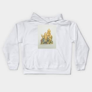 Golden Crystal Cluster Kids Hoodie